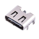 10 PCS Type-C 6P Stainless Steel Double Pressure Shrapnel Female Seat