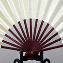 8 inch Pure Color Blank Silk Cloth Folding Fan Chinese Style Calligraphy Painting Fan(Red)