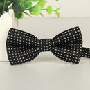 Children Dot Pattern Bow Tie Bow-knot(Black and White Point)