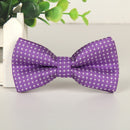 Children Dot Pattern Bow Tie Bow-knot(Purple)