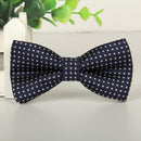 Children Dot Pattern Bow Tie Bow-knot(Navy)