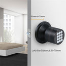 Spherical Electronic Code Door Lock Replaceable Ball Lock, Color:Black