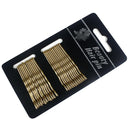 3 Sets Women Drip Invisible Hair Grips Curly Wavy Bobby Pins Daily Use Wedding Party Hair Maker(Gold-color)