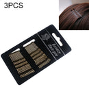 3 Sets Women Drip Invisible Hair Grips Curly Wavy Bobby Pins Daily Use Wedding Party Hair Maker(Rhodium Plated)
