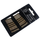 3 Sets Women Drip Invisible Hair Grips Curly Wavy Bobby Pins Daily Use Wedding Party Hair Maker(Rhodium Plated)