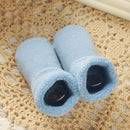 3 Pairs Cotton Baby Socks Thicken Warm Newborn Anti Slip Floor Sock, Size:M(Gray )