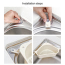2 PCS Kitchen Vegetable Rack Household Sink Drain Rack Triangle Storage Hanger Free Punch Tray Hanging Basket(Gray)