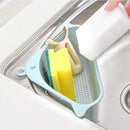 2 PCS Kitchen Vegetable Rack Household Sink Drain Rack Triangle Storage Hanger Free Punch Tray Hanging Basket(Gray)