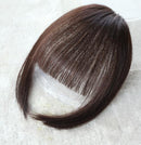 Women Fake Fringe Clip In Bangs Hair Extensions with High Temperature Synthetic Fiber(Black)
