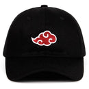 Japanese Anime Naruto Hat Uchiha Family Logo Embroidery Cotton Baseball Caps(Black)