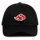 Japanese Anime Naruto Hat Uchiha Family Logo Embroidery Cotton Baseball Caps(Black)
