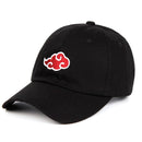 Japanese Anime Naruto Hat Uchiha Family Logo Embroidery Cotton Baseball Caps(Black)