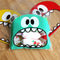 100 PCS Cute Big Teech Mouth Monster Plastic Bag Wedding Birthday Cookie Candy Gift OPP Packaging Bags, Gift Bag Size:7x7cm(Red)