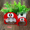100 PCS Cute Big Teech Mouth Monster Plastic Bag Wedding Birthday Cookie Candy Gift OPP Packaging Bags, Gift Bag Size:7x7cm(Red)