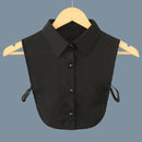 Ladies Joker Shirt Chiffon Shirt Fake Collar Clothing Accessories, Size:One Size(Black)