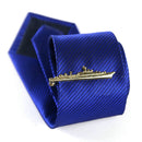 Men Signature Metal Tie Clip Clothing Accessories(Golden Warship)