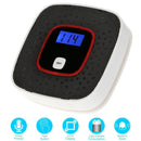Carbon Monoxide Detector Gas Alarm Sensor Poisoning Gas Tester Human Voice Warning Detector with LCD Display(Black)