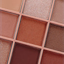 Eyeshadow Palette Makeup Cosmetics Diamond Glitter Metallic Nude Creamy Pigmented Professional Mini Shadow Kit (9 color pumpkin plate)