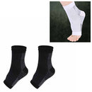 Adult Running Cycle Basketball Sports Outdoor Foot Angel Anti Fatigue Compression Foot Sleeve Sock, Size:S/M(Black)
