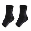 Adult Running Cycle Basketball Sports Outdoor Foot Angel Anti Fatigue Compression Foot Sleeve Sock, Size:S/M(Black)