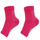 Adult Running Cycle Basketball Sports Outdoor Foot Angel Anti Fatigue Compression Foot Sleeve Sock, Size:S/M(Rose Red)