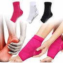 Adult Running Cycle Basketball Sports Outdoor Foot Angel Anti Fatigue Compression Foot Sleeve Sock, Size:S/M(White)