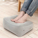 Travel Portable Inflatable Foot Rest Pilllow Mat Pad, Size:16x9cm(Gray Blue)