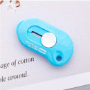 Cute Solid Mini Portable Knife Paper Cutter Razor Blade Office Stationery, Random Color Delivery