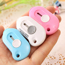 Cute Solid Mini Portable Knife Paper Cutter Razor Blade Office Stationery, Random Color Delivery