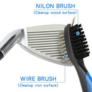 2 PCS Golf Club Brush Ball Slot Cleaning Brush Cleaning Set(Blue)
