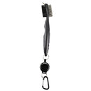 2 PCS Golf Club Brush Ball Slot Cleaning Brush Cleaning Set(Black)