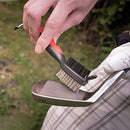 2 PCS Golf Club Brush Ball Slot Cleaning Brush Cleaning Set(Red)