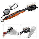 2 PCS Golf Club Brush Ball Slot Cleaning Brush Cleaning Set(Orange)