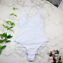 Women Swimwear Sexy High Cut One Piece Swimsuit Bathing Suit Female Monokini, Color:Red(M)