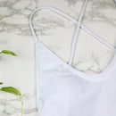 Women Swimwear Sexy High Cut One Piece Swimsuit Bathing Suit Female Monokini, Color:Red(M)