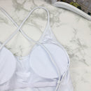Women Swimwear Sexy High Cut One Piece Swimsuit Bathing Suit Female Monokini, Color:Red(M)