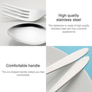 ASD88 4 Pcs/Set Stainless Steel Fork Spoon Chopsticks Travel Camping Cutlery Tools Tableware(Pink)