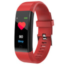 ID115 Plus Smart Bracelet Fitness Heart Rate Monitor Blood Pressure Pedometer Health Running Sports SmartWatch for IOS Android(red)