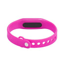 Delicate Sports Watches Rubber LED Women Mens Date Sports Bracelet Digital Wrist Watch(Rose rouge)