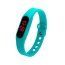 Delicate Sports Watches Rubber LED Women Mens Date Sports Bracelet Digital Wrist Watch(Mint Green)