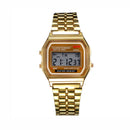 Unisex Sports Watches LED Digital Waterproof Quartz WristWatch(Gold)