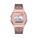 Unisex Sports Watches LED Digital Waterproof Quartz WristWatch(Rose Gold)