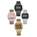 Unisex Sports Watches LED Digital Waterproof Quartz WristWatch(Silver)