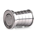 Stainless Steel Camping Folding Cup Traveling Outdoor Camping Hiking Mug Portable Collapsible Cup L 250ML
