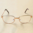 Full Metal Frame Resin Lenses Presbyopic Glasses Reading Glasses +2.50D(Gold)