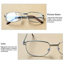 Full Metal Frame Resin Lenses Presbyopic Glasses Reading Glasses +2.50D(Gold)