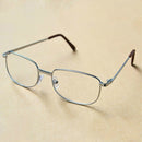 Full Metal Frame Resin Lenses Presbyopic Glasses Reading Glasses +2.50D(Silver)