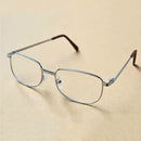 Full Metal Frame Resin Lenses Presbyopic Glasses Reading Glasses +2.50D(Silver)