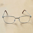 Full Metal Frame Resin Lenses Presbyopic Glasses Reading Glasses +3.00D(Silver)