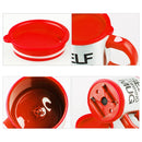 400ml Mugs Automatic Electric Self Stirring Mug Cup Coffee Milk Mixing Mug Smart Stainless Steel Juice Mix Cup Drinkware(Red)